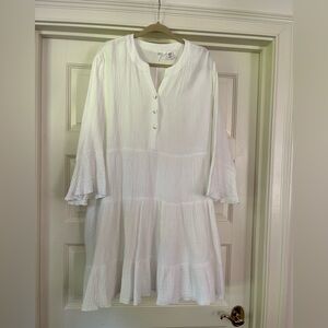 Kuktus White Gauze Dress - XXL